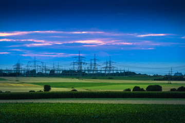 Fototapeta na wymiar Hochspannung - The Power of Energy
