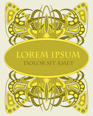 Abstract background, frame for text or pickture. Vector pattern.