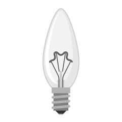 Lamp light bulb vector illustration.