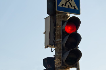 red traffic light