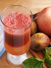 Fruit and vegetable juice.