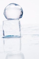 Ice cubes and balls