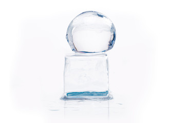 Ice cubes and balls