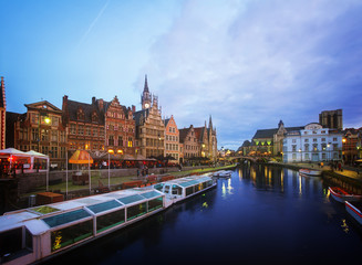 Buildings With Tourboats, Ghent