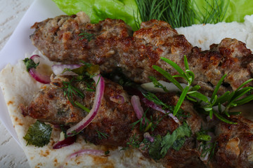 Lamb kebab
