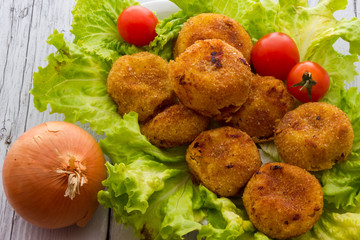 Onion croquettes