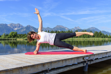 Workout bei Übungen nach Pilates