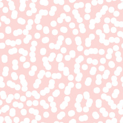 Seamless hand drawn irregular uneven pink and white texture