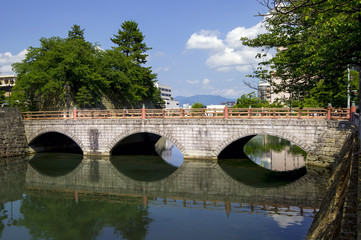 Fototapeta premium 福井城・御本城橋