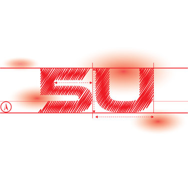 5u redprint font