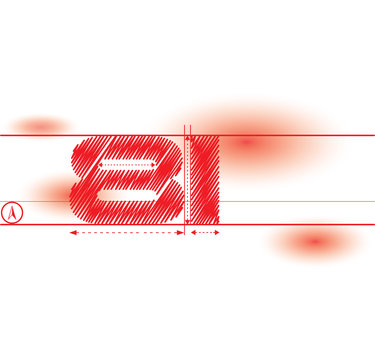 8i redprint font