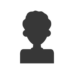 Man male avatar person people icon. Isolated and flat illustration. Vector graphic