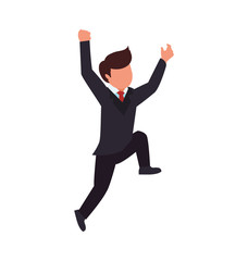 Fototapeta premium Man suit businessman male avatar person people icon. Isolated and flat illustration. Vector graphic