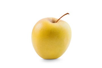 Fresh yellow apple isolated