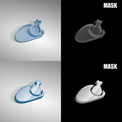 szklana ikona 3D vektor © vempireart