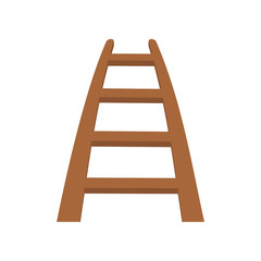 stairs steps wood climbing icon. Isolated and flat illustration. Vector graphic