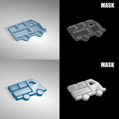 szklana ikona 3D vektor © vempireart