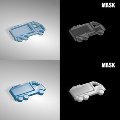 szklana ikona 3D vektor © vempireart