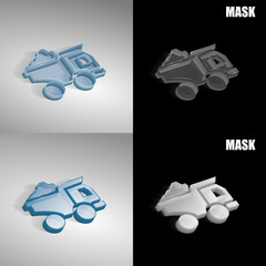 szklana ikona 3D vektor © vempireart