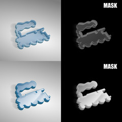 szklana ikona 3D vektor © vempireart