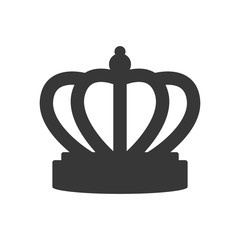 crown royalty king queen icon. Isolated and flat illustration. Vector graphic