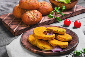 Vegetarian food vegetable cutlets