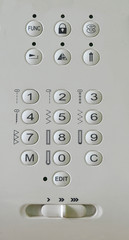 Keypad or switch button of modern sewing machine