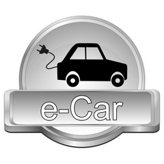 e-Car Button - 3D illustration