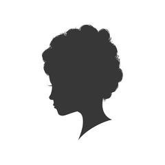 Woman head silhouette female avatar person people icon. Isolated and flat illustration. Vector graphic