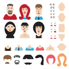 Simple avatar  or character constructor