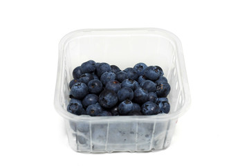 Loose Blueberries on a white background