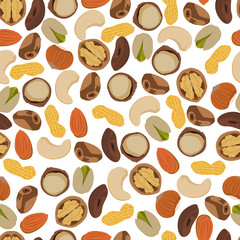 seamless pattern nuts