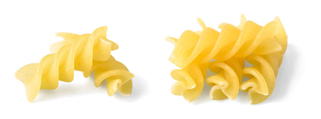 uncooked spiral pasta