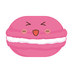 cookie kawaii dessert cute sweet food icon. Isolated and flat illustration. Vector graphic