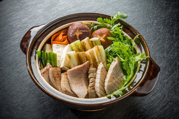 ねぎま鍋　 Tuna pan Japanese food