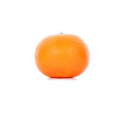 Ripe orange isolated on white background