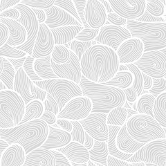 Seamless vector pattern background with abstract ornaments, wave texture