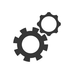 gear machine part cog metal icon. Isolated and flat illustration. Vector graphic