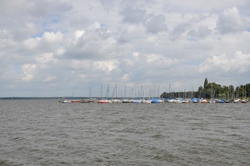 Blick zum Hafen am Steinhuder Meer