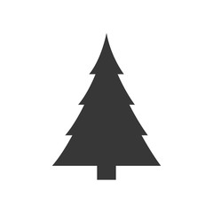 pine tree nature merry christmas icon. Isolated and flat illustration. Vector graphic
