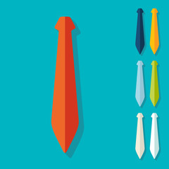 Flat design: tie