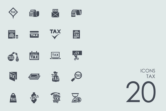 Set of tax icons