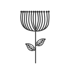 flower garden decoration floral icon. Isolated and flat illustration. Vector graphic