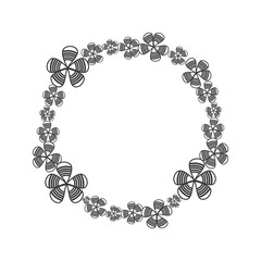 Fototapeta premium wreath crown flower garden decoration floral icon. Isolated and flat illustration. Vector graphic