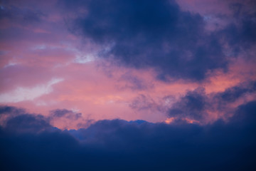 Sonnenuntergang auf Ruegen, Deutschland