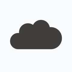 Cloud icon. Data storage technology sign.