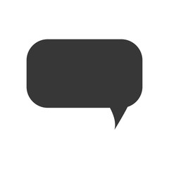 bubble silhouette communication message speak icon. Isolated and flat illustration. Vector graphic
