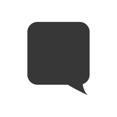 Naklejka premium bubble silhouette communication message speak icon. Isolated and flat illustration. Vector graphic