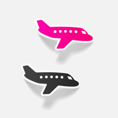 realistic design element: plane