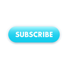 subscribe button for web, blue on white, vector illustration